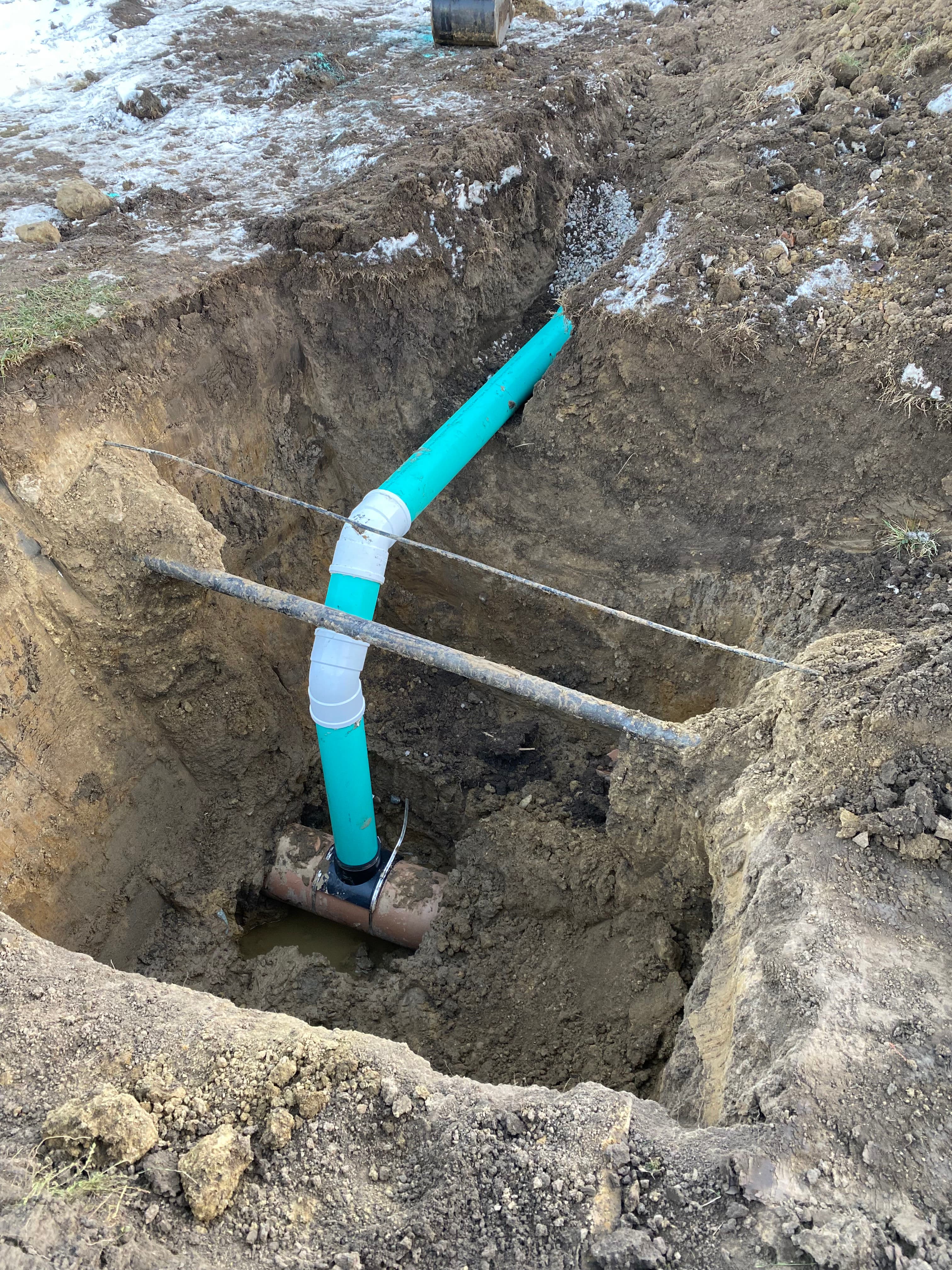 Sewer and Water Hookup for New Build in Monticello