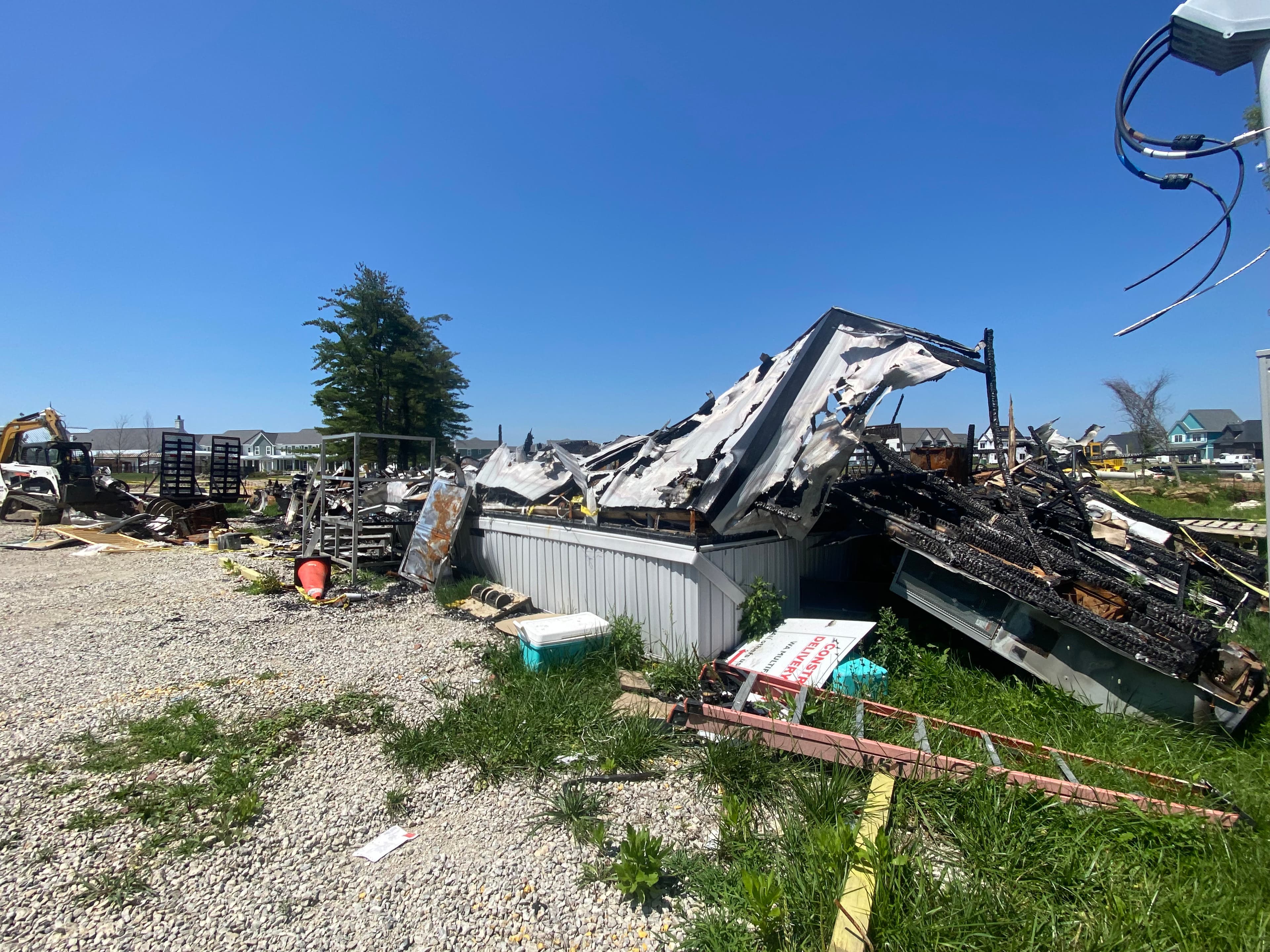 Project Fire-Damaged Job Site Trailer Cleanup and Removal in Zionsville image