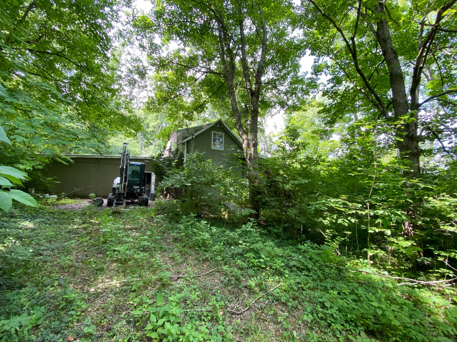 Gallery photos for Full Property Demo and Site Prep - House, Barn, and Years of Overgrowth Gone: Image #1