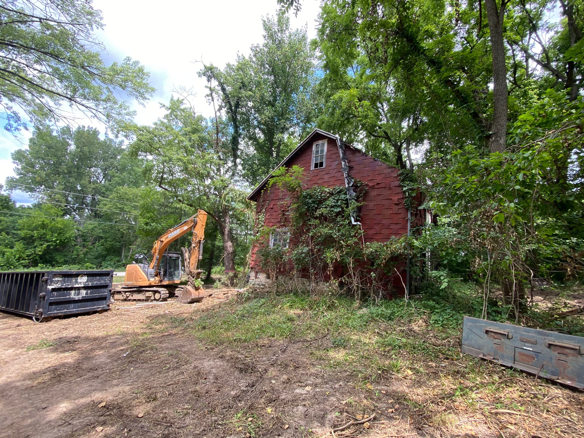 Gallery photos for Full Property Demo and Site Prep - House, Barn, and Years of Overgrowth Gone: Image #3